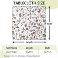 thumbnail image 2 of Colorful Floral Square Tablecloth with Elastic Fit, Polyester Cover with Durable Stitching Perfect for 36x36 Inch Tables, Ideal for Kitchens, Patios, and Parties, 2 of 6