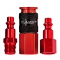 thumbnail image 1 of Juego de acopladores Tru-Flate 13-207R de aluminio NPT de 1/4 pulgadas, 1 of 2