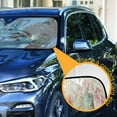 thumbnail image 3 of WOBOGO Brown Easter Bunny Car Windshield Sunshades Autopilot Lightweight Accordion Sun Visor 57×31.5in, 3 of 8