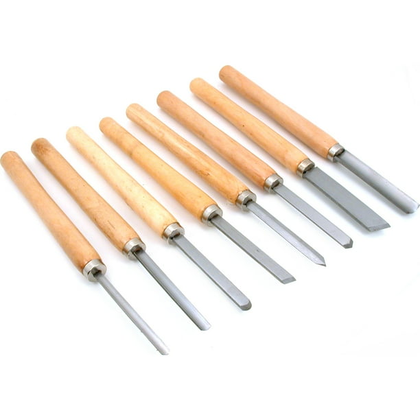 8 Wood Turning Chisel Woodworking Gouges Hobby Tool