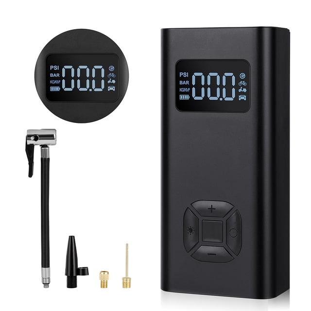 Infladores De Aire Portátiles, Bomba De Aire Inalámbrica Eléctrica, Banco De Energía, Linterna Led Para Coche, Motocicleta Y Bicicleta Yuarrent VI011673-00