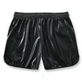 thumbnail image 4 of FRSASU Mens Metallic Shorts with Shiny Sparkly Rave Outfit Holographic Booty Shorts with Pockets Black, 4 of 4