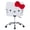 White, variant on Impressions Vanity Hello Kitty Teddy Swivel Vanity Chair, Desk Chair with Adjustable Height (White)