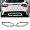 thumbnail image 2 of Pair of rear exhaust trims for Mercedes W205 C-Class, 2 of 5