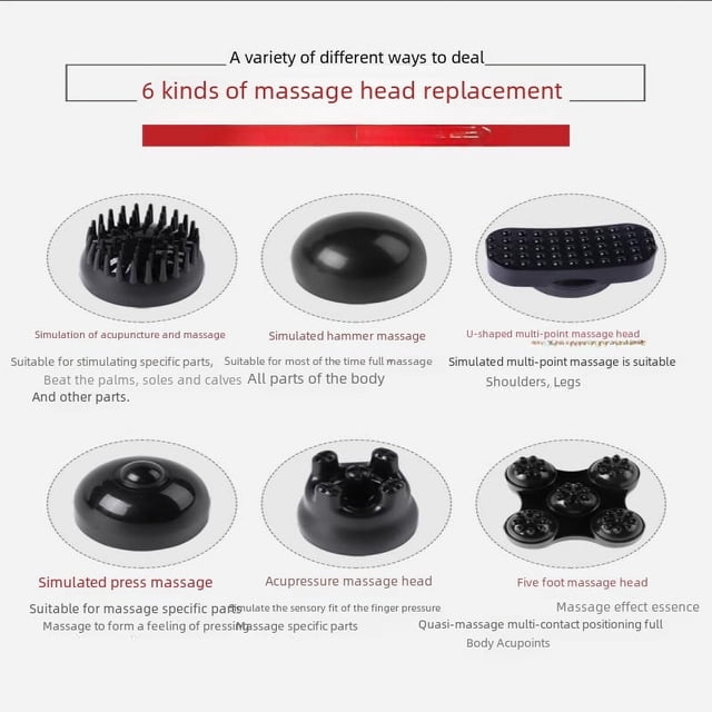 Masajeador eléctrico de mano de alta potencia para cuello, cintura, hombros y piernas, con forma de delfín