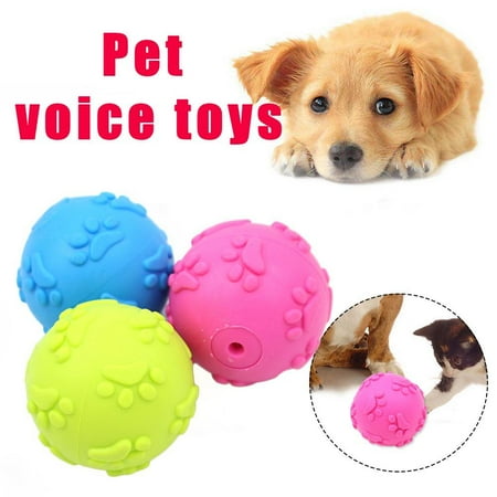 Clerance! Chew Toys For Dogs Indestructible Rubber Squeaker Squeaky Sound Ball