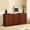 Walnut, variant on UZUGUL 4-Door Fluted Rattan Sideboard, Wood Color, Woven Accent, Sturdy & Stylish