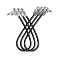 thumbnail image 1 of Patch Cable Devinal para guitarra, 30 cm 1/4, mono, ángulo recto, paquete de 3, 1 of 5