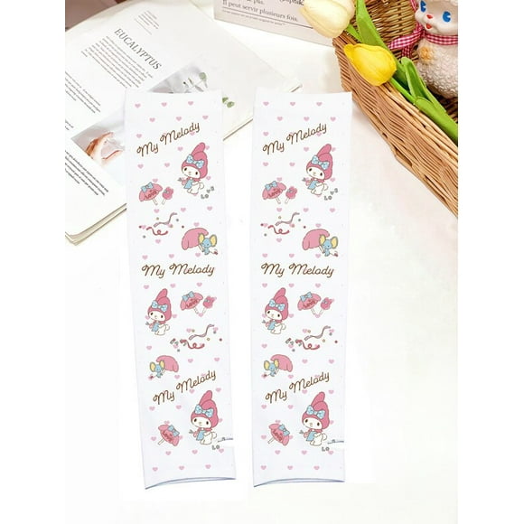 Sanrio Kt Absorbent Cotton Uv Women's Anti Ice Sleeve Cinnamoroll for Going Out In Summer Gifts for Girl Friends Childrens Kid