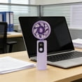 thumbnail image 7 of Hyknon Handheld Portable Fan 5-Speed Adjustable Battery Operated Small Hand Fan Foldable Cooling Personal Fan for Travel Office Desk, Digital Display, Plastic, Quiet, 7 of 7