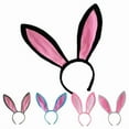 thumbnail image 2 of Cute Bunny Ears Headwear Animal Ear Hair Hoop Rabbit Ears Headband Anime Bunny Hairpin Theme Party Performance Headdress, 2 of 10