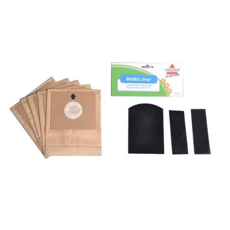 Bissell 1604531, 160-4531 Canister 7100 Zing Vacuum Cleaner 5 Bags and 2 Filters