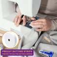 thumbnail image 3 of 3 Rolls JellyRoll Batting Strips for Rugs, Accessories Sasher Tool, 3 of 4