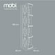thumbnail image 5 of Mobi Librero Esquinero 40cm Madera Emilia Tabaco 4 Entrepaños Mobi Muebles Innovador, 5 of 7