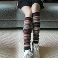 thumbnail image 4 of Women's Cable-Knit Leg Warmers, Warm & Long Footless Thigh-Highs, 4 of 7