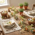 thumbnail image 6 of Kbndieu 4.9 FT Easter Carrot Garland Decorations for Mantle, Artificial Spring Garland Farmhouse Hanging Vine for Front Door Kitchen Fireplace Home Indoor Outdoor, 6 of 6