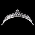 thumbnail image 5 of Eye-catching for Rhinestone Pearl Crystal Hair Tiara Wedding Veil Headband Crown, 5 of 8