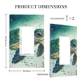 thumbnail image 3 of KLL Watercolor Turtle1 Pattern Electrical Outlet Covers, 3" x 5" 1 Pack Electric Receptacle Plug Covers for Decorator Receptacle Outlet & Switch-Style U, 3 of 6