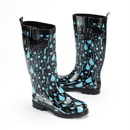 Women's Rain Drops Rain Boots