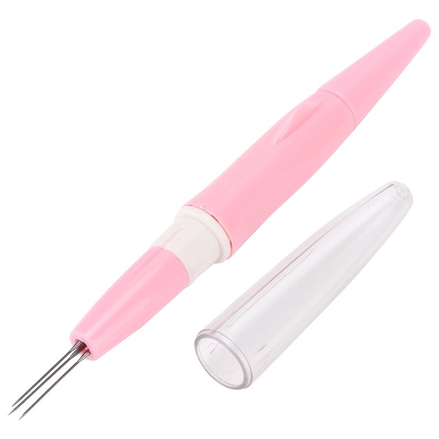 Pluma de fieltro de 3 agujas lana de fieltro conveniente resistente al desgaste para fieltro experto para principiantes para productos hechos a mano para el proceso de producción