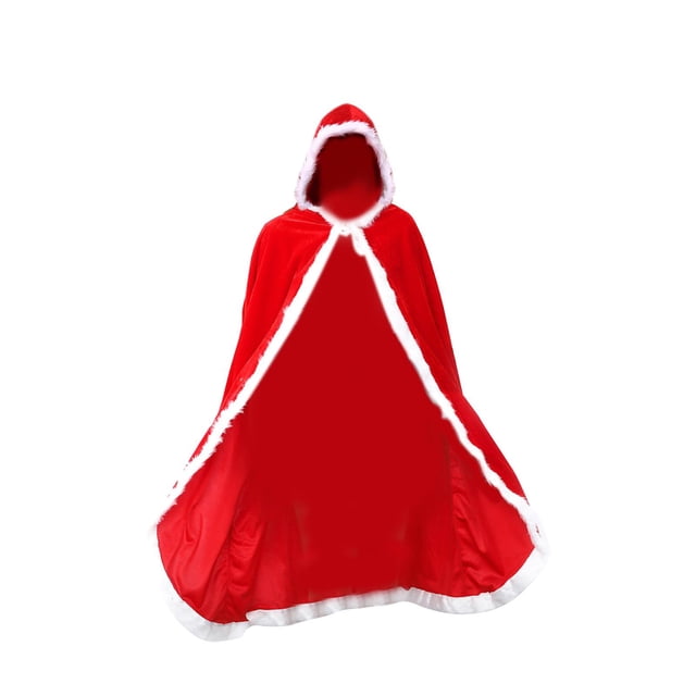 Capa con capucha navideña, bata para cosplay, accesorio agradable para la piel para cumpleaños 90cm