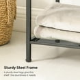 thumbnail image 4 of SONGMICS 4-Tier Storage Rack, Bathroom Shelf, Industrial Style Extendable Plant Stand with Adjustable Shelf, for Bathroom, Living Room, Balcony, Kitchen, Classic Black, 4 of 5