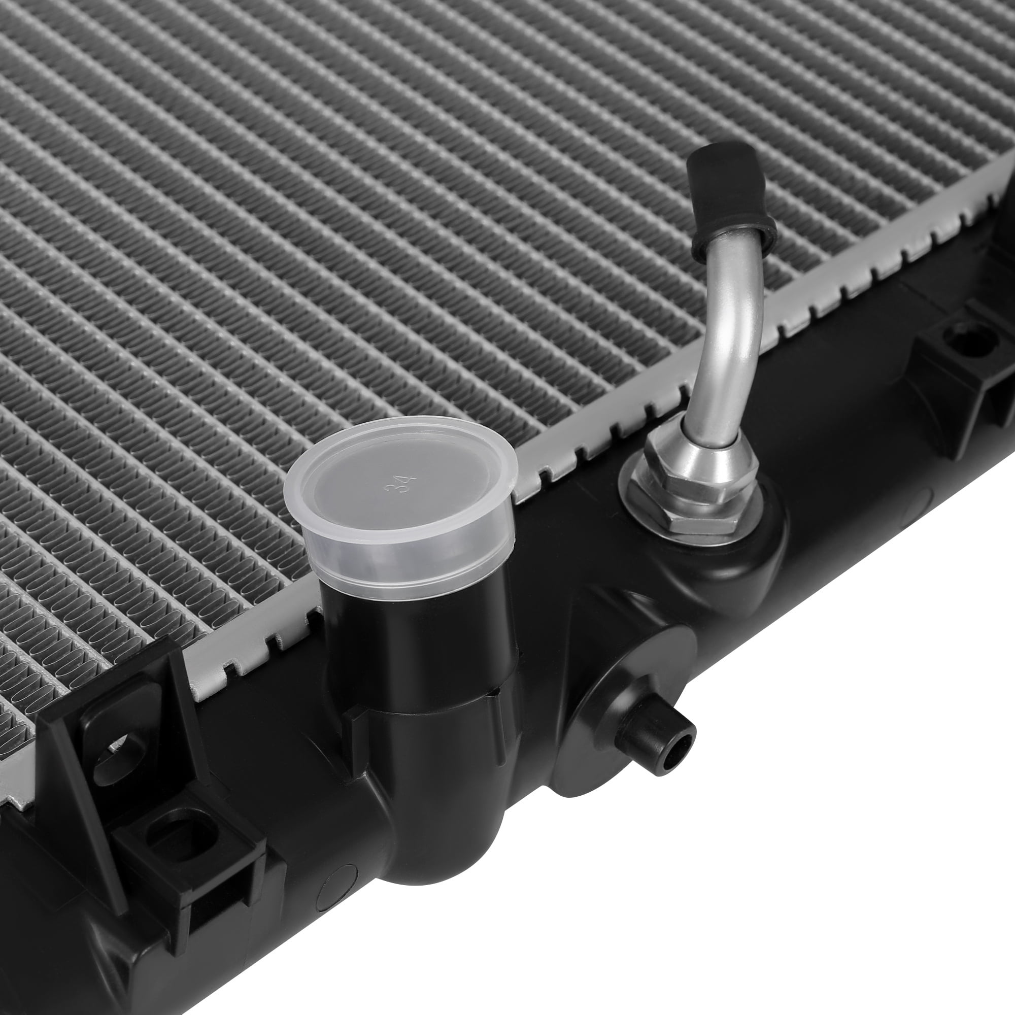 LEDKINGDOMUS Radiator for 2005-2007 Honda Accord 2.4L & 2006-2008 Honda Ridgeline 3.5L V6 Direct Fit Replacement Aluminum with Cap