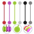 thumbnail image 3 of Agrupar y organizar cables es más fácil con soluciones de sujeción magnéticas de amplia aplicación, bridas reutilizables en colores surtidos (paquete de 12), 3 of 7