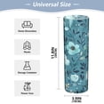 thumbnail image 2 of Plastic Vase 11.8 x 3.9 Inch Vase Transparent Non-Breakable Plastic Ornamental Culture Bottle Storage Jar Modern Family Wedding Decoration Cartoon Teal Flowers Seamless, 2 of 6