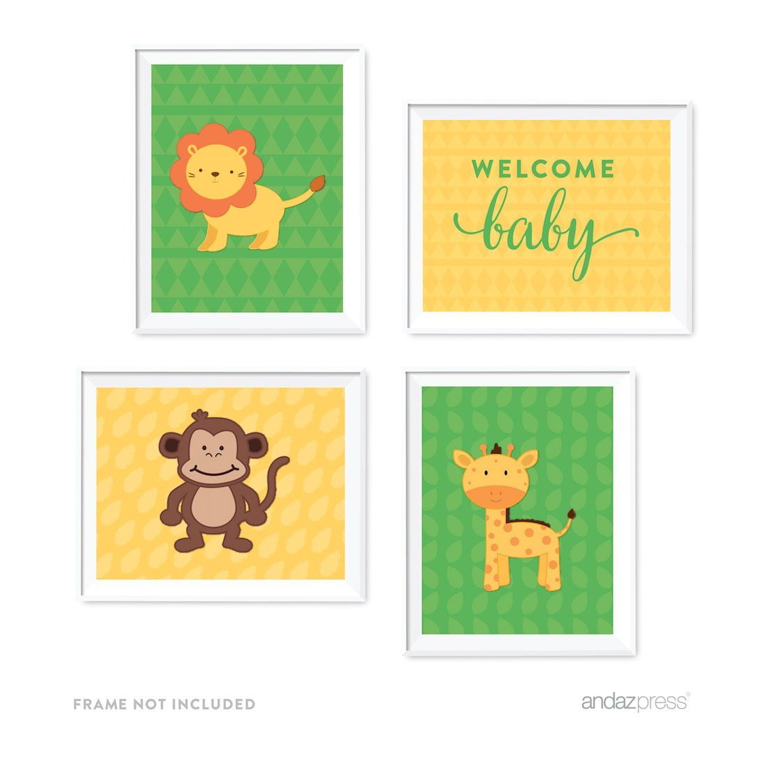 Jungle Safari Baby Shower Party Signs Graphic Decorations 4 Pack Jungle Safari Baby Shower Party Signs Graphic Decorations 4 Pack Com