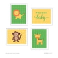 thumbnail image 1 of Jungle Safari Baby Shower Party Signs & Graphic Decorations, 4-Pack, 1 of 1