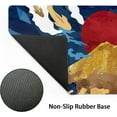 thumbnail image 3 of Blue White Japanese Anime Gaming Mouse Pad XXL Aesthetic Gold Mountian Red Sun Extended Big Large Desk Mat Non-Slip Rubber Base Stitched Edge Long Keyboard Mousepad for PC Computer,35.4×15.7 Inches, 3 of 14
