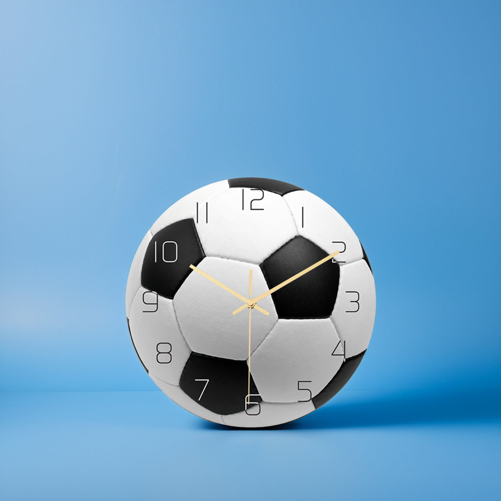 Mobutofu Acrylic Football Wall Clock Easy Install Silent Operation Home