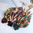 thumbnail image 5 of 3PCS Floral Print Hair Scarf Scrunchies - Elastic Long-tail Ponytail Holders and Hair Accessories for Women, Wedding/Birthday/Bridal Party, 5 of 7