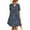 Dark Blue, variant on Women's Ditsy Floral Empire Waist Plunge Short Sleeve Dress Peplum Neckline Surplice Style 95% polyester 5% spandex