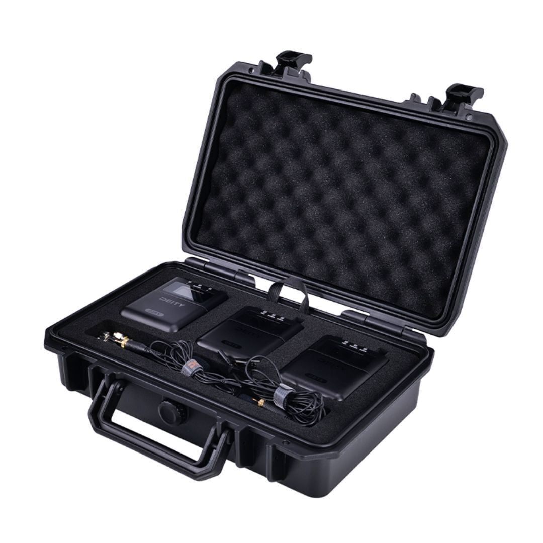 Deity Microphones Theos Digital Wireless UHF System 2 Channel Kit with Long-Lasting Battery, Wireless Syncing, and Sidus Audio App Support (Black)