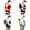 Red 1PCS & Red 1PCS & Green 1PCS & Grey 1PCS, variant on Santa Claus Doll Christmas Decoration, 12 Inch Festive Santa Figure for Tabletop Display, Holiday Party Decor for Indoor Outdoor Home Decor