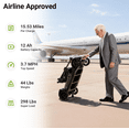thumbnail image 3 of ScootNGo 4-Wheel Foldable Mobility Scooter for Seniors - 44lbs Ultra Lightweight, Airline Approved, with USB Port & Removable Battery, 3 of 12