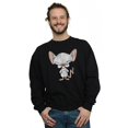 thumbnail image 2 of Animaniacs Mens The Brain Classic Pose Sweatshirt, 2 of 3