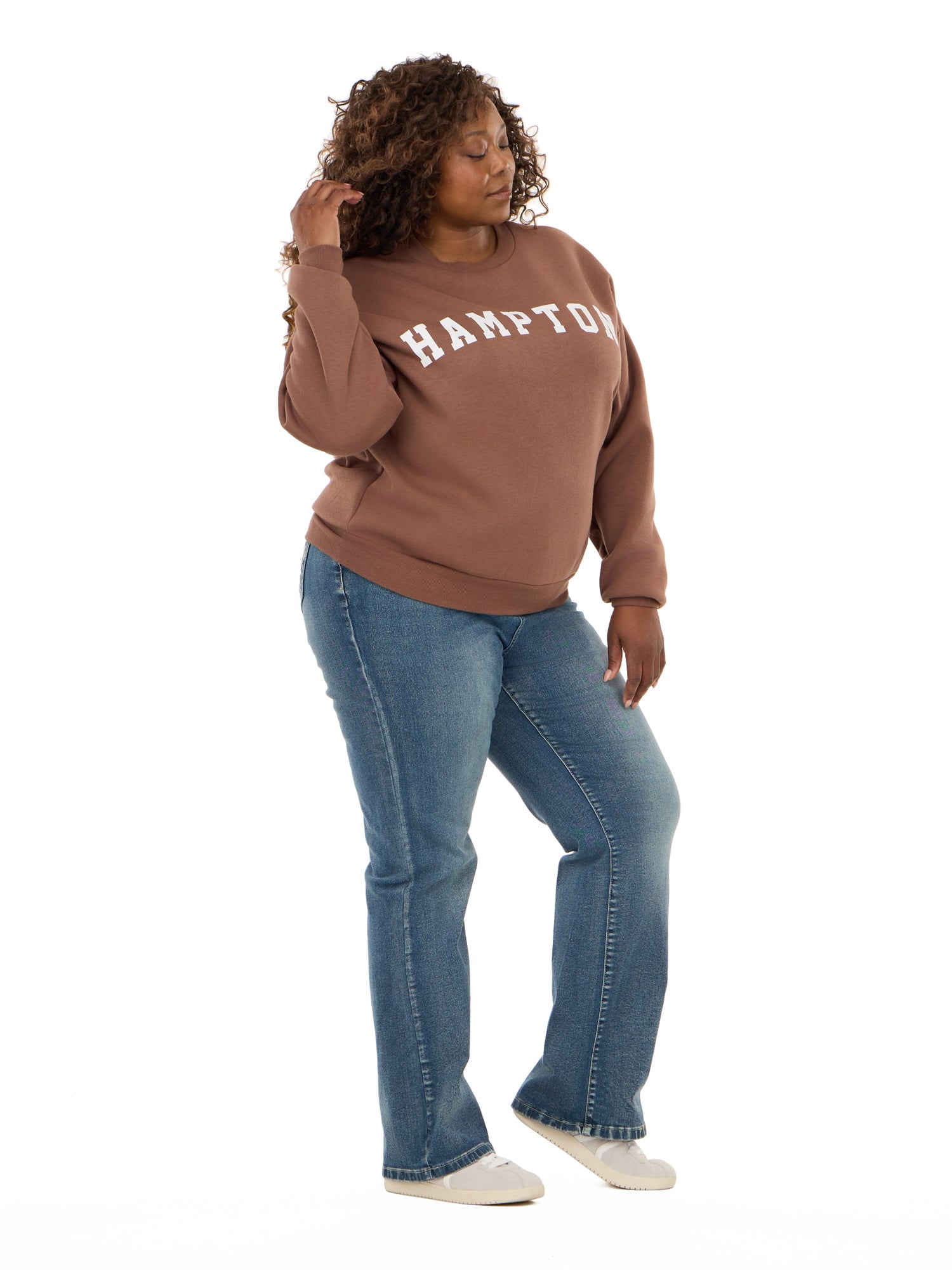 Forever 21 Women's and Women's Plus Destination Fleece Crewneck, Sizes XXS-4X