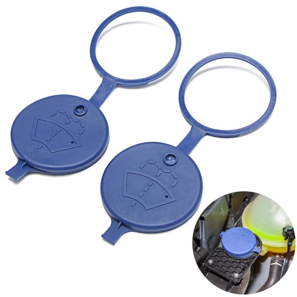 KAKOWELY 2Pcs Windshield Wiper Washer Fluid Reservoir Tank Bottle for Peugeot Citroen,2.36"X2.36"X0.08"