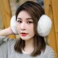 thumbnail image 2 of Opolski Pelucheux Femmes Cache-Oreilles Réglable Peluche Mignon Filles Adultes Hiver Oreille Chauffe-Tête, 2 of 8