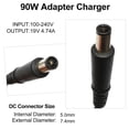 thumbnail image 2 of Ursulan 19V 4.74A 90W AC Adapter Laptop Charger for Hp Elitebook 8460p 8440p 8560p 8760p 6530b 6560b Laptop Notebook Po, 2 of 6