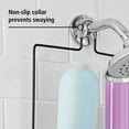 thumbnail image 4 of Mainstays Premium Matte Black Hanging Shower Caddy with 2 Shelves and Soap Tray, 4 of 7