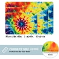 thumbnail image 2 of Tie Dye Non-Slip Polyester Office Rugs: Machine Washable Game Mat and Door Carpet, 2 of 6