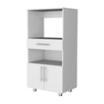 thumbnail image 2 of White Engineered Wood Microwave Stand / Beautify Your Kitchen Decor, 2 of 3