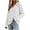 White, variant on XRoczxe Women's V Neck Ribbed Knit Pullover Sweater, Long Sleeve Collared Casual Top, Soft Stretchy Tunic Shirt for Fall Winter Daily Office Wear