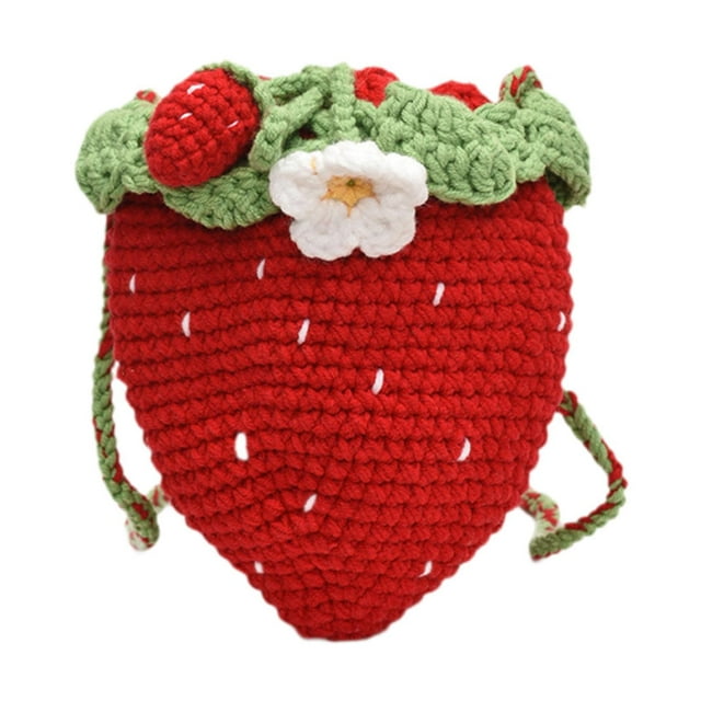 Bolso de hombro de fresa bolso elegante Mujeres cruzadas de cuerpo cruzado para desplazamientos de otoño