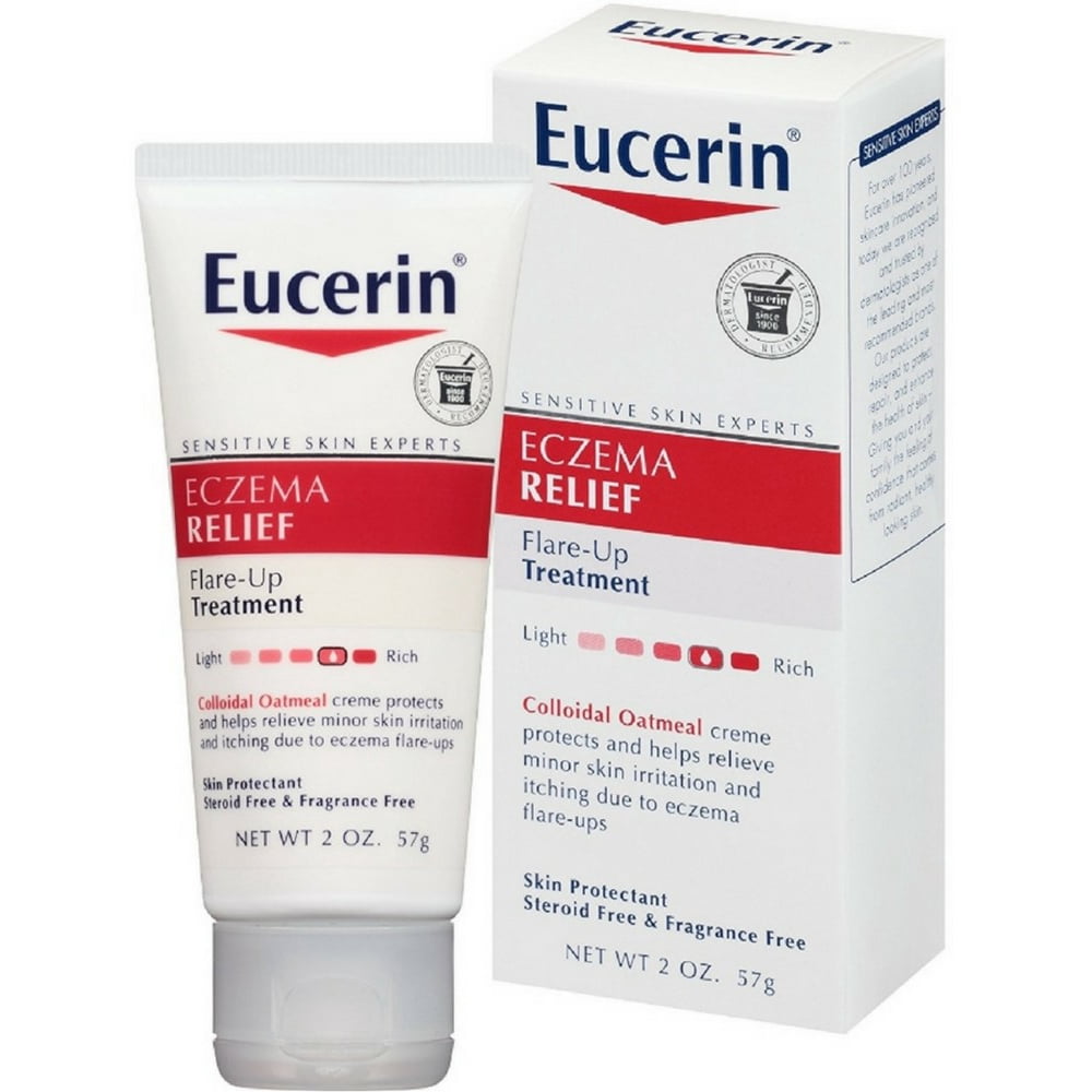 4 Pack Eucerin Eczema Relief FlareUp Treatment Creme 2 oz Walmart