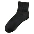 thumbnail image 1 of B91xZ Crew Cut Work Socks for Men Sport Athletic Running Socks,Black One Size, 1 of 5